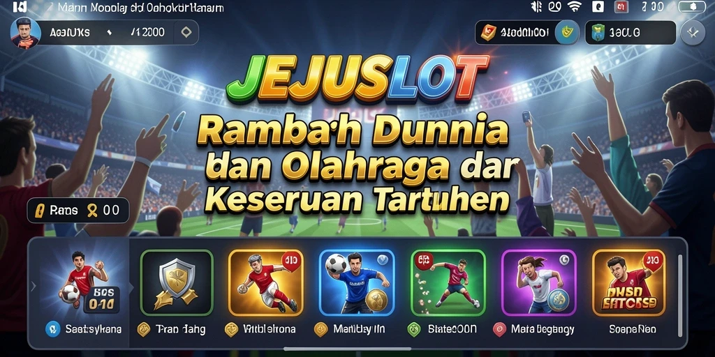 Tampilan utama JEJUSLOT dengan gameplay taruhan yang seru.