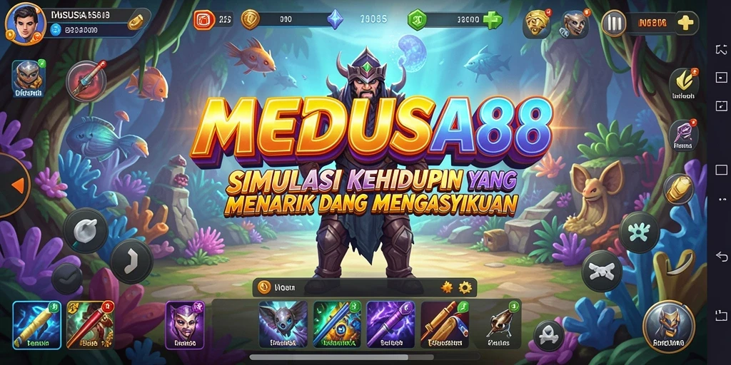 Tampilan gameplay MEDUSA88 yang memukau dan interaktif.