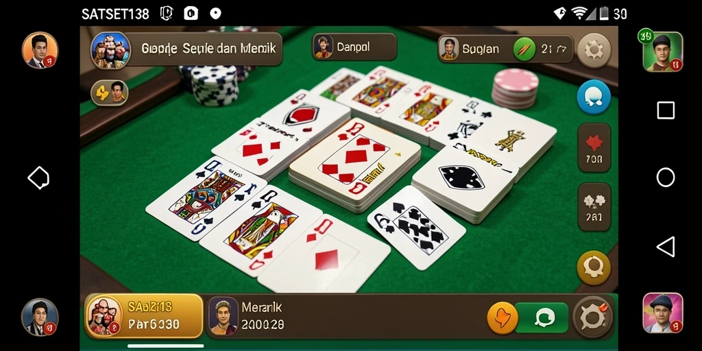 Tampilan gameplay seru dalam aplikasi SATSET138.