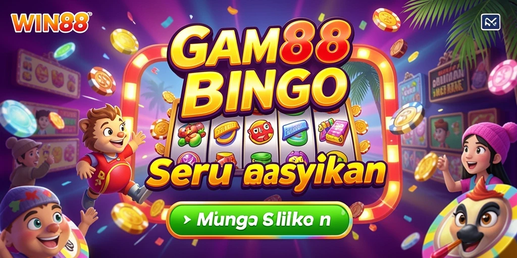 Tampilan menarik permainan Bingo di WIN88 yang penuh warna.